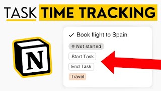 Add Time Tracking To Your Notion ToDo List  Template [upl. by Columbyne191]