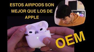 ¡AirPods 3 de Shopee OEM ¿MEJORES QUE LOS REALES  Reseña [upl. by Absalom]