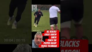 All Blacks Great Aaron Smith teach the Proper Rugby Tackle Technique [upl. by Sidnee]