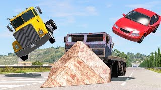 Crazy Truck Rampage 1  BeamNG Drive Crashes  CrashBoomPunk [upl. by Hu]