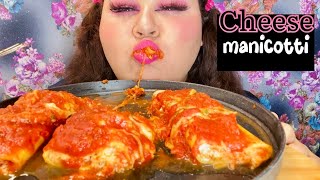 Giant Cheese Manicotti “Sam’s Club” MUKBANG [upl. by Kudva]