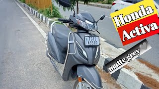 Honda Activa matte grey 🩶  Honda Activa new model [upl. by Tedie271]