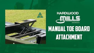 Manual Toe Board Attachment  Portable Sawmills [upl. by Dowdell]