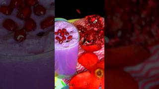 Pomegranate Milk shake ASMR  Summer Special Drink asmr recipe [upl. by Aihtenyc678]