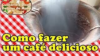 COMO FAZER UM CAFÉ DELICIOSO NO COADOR DE PANO POR MARA CAPRIO [upl. by Ronel95]