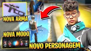 ATUALIZAÇÃO FREE FIRE NOVO PERSONAGEM APELÃO NOVO MODO NOVA ARMA VSK94 NO SERVIDOR AVANÇADO 2024 [upl. by Ayhdiv364]