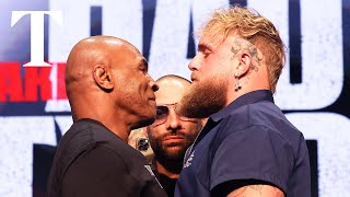 Mike Tyson says Jake Pauls quotlife is on the linequot ahead of fight [upl. by Llertram561]