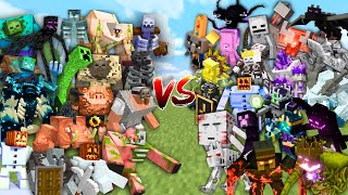 MUTANT MOBS vs OP BOSSES in Minecraft Mob Battle [upl. by Roinuj110]