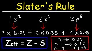 How To Use Slaters Rule to Estimate The Effective Nuclear Charge [upl. by Lanod942]