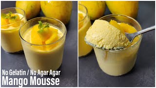 Mango Mousse  Only 3 Ingredient Mango Mousse Recipe In 15 Minutes  No Gelatin Best Bites [upl. by Nnylyaj118]