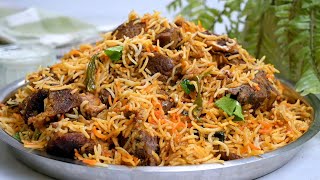 طبخ رز برياني مع اللحم أطيب أسهل وصفة Cooking Easy Meat and Rice Biryani [upl. by Saire]