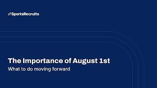 Importance of August 1st Webinar [upl. by Ariahs721]