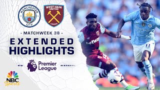 Manchester City v West Ham United Matchweek 38  PREMIER LEAGUE HIGHLIGHTS  5192024  NBC Sports [upl. by Alesram849]