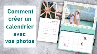 Сomment сréer un calendrier avec vos photos et vos fêtes [upl. by Ahsinnod]