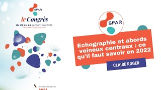 Echographie et abords veineux centraux  ce quil faut savoir en 2022  CROGER  SFAR [upl. by Rothmuller469]