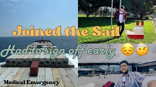 Signoff after 22 days 😨Medical Emergency 🤕 Ship joining vlog Rotterdam  South Africa [upl. by Puttergill]