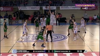 U18  CB LHOSPITALET vs JOVENTUT BADALONA  Torneo Junior Hospitalet 2019 BasketCanteraTV [upl. by Anora502]