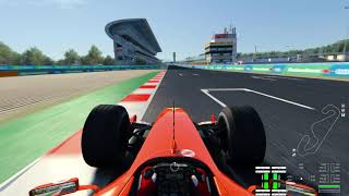 Ferrari F2004 Onboard Lap at Circuit de BarcelonaCatalunya Moto Layout [upl. by Hildebrandt164]