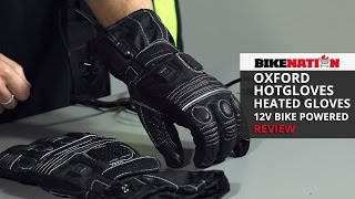 Oxford HotGloves  Heated Gloves  12V Bike Powered  Review [upl. by Eem]