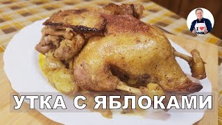 💥Как приготовить утку с яблоками  Запечённая утка с яблоками в духовке [upl. by Ahsya]