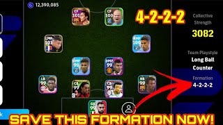 How to get 4222 formation in efootball 2024  4222 formation in pes  424 formation in efootball2024 [upl. by Evilo]