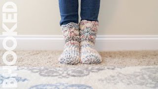 How to Crochet Slipper Socks [upl. by Hagi130]