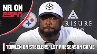 Mike Tomlin Justin Fields performance against Texans negated by fumbles  NFL on ESPN [upl. by Okire]