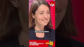 Elections CSE  Sophie Binet secrétaire générale de la CGT [upl. by Nodnorb]