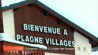 Visite des Chalets et Lodges des Aplages à La Plagne Village Soleil [upl. by Lillis]