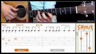 Jouer Shape of my heart Sting  Cours guitare Tuto  Tab [upl. by Joceline]