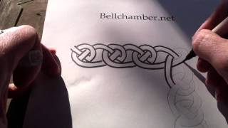 How to Draw Celtic Knots 8  Border Triskele Durrow  22 [upl. by Nhor]