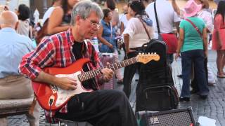 Street musician plays Stairway to Heaven Piazza Navona Rome 1080p [upl. by Dobb]