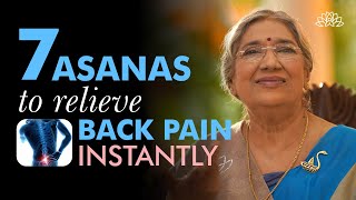 5 Minutes Yoga for Instant Back Pain Relief  Home Remedies  7 Best Back Pain Asanas [upl. by Sou175]