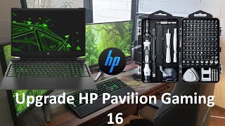 Upgrade HP Pavilion Gaming 16Como abrirla cambio de RAM aumentar almacenamiento caracteristicas [upl. by Nolita]