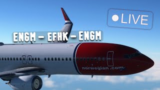 FS2crew Oslo to Helsinki Oslo Full VATSIM ATC Norwegian PMDG 737800 [upl. by Us]