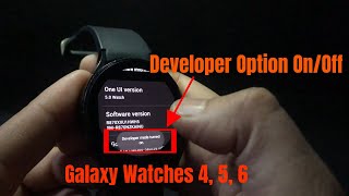 How to Enable or Disable Developer Option in Samsung Galaxy Watch 4 5 amp 6 2024 [upl. by Anitnuahs305]