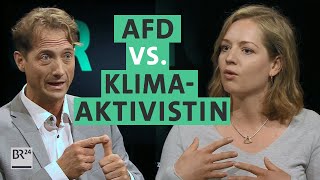 Streit um Klimaschutz  AfD vs KlimaAktivistin  Klimakrise  Münchner Runde  BR24 [upl. by Amsden]