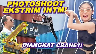 PHOTOSHOOT EKSTRIM DI INDONESIAS NEXT TOP MODEL SAMPAI DI ANGKAT CRANE MACHINE [upl. by Baugh496]