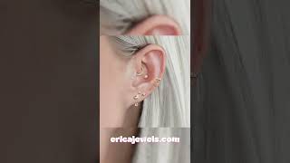 Mastering Minimalism Tips for a Chic Ear Curation  Erica Jewels  Piercing Jewelry [upl. by Clint]