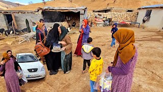 Great day in the Pern family Fatemeh grandmothers daughter came to the village from Tehran vlog [upl. by Eimarrej]