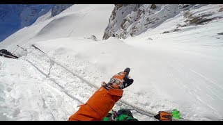 Aiguille du Midi 3800m Vallee blanche Snowboard Freeride Powder [upl. by Maxey963]