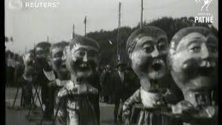 ITALY Carnival at Viareggio Tuscany 1930 [upl. by Aletha738]