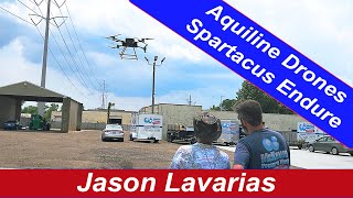 Flying the Aquiline Drones Spartacus Endure Pressure Washing Drone [upl. by Madid]