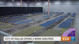 Dallas arctic blast 2 new warming shelters open after one reaches capacity [upl. by Bratton964]