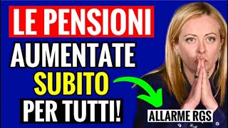 🔴 ULTIMORA quotLE PENSIONI AUMENTATE SUBITO PER TUTTIquot 👉🏻ALLARME SPESA POCHE CHANCES PER SETTMEBRE😅💸 [upl. by Inanuah]