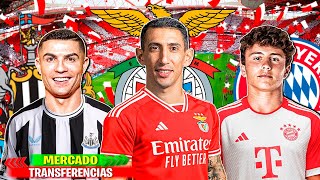 10 TRANSFERENCIAS CONFIRMADAS  RUMORES 2223 Ronaldo NewcastleDi Maria BenficaJoão Neves [upl. by Zorah]