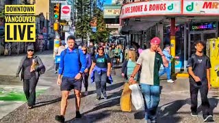 Vancouver Live 🇨🇦  Downtown Vertical Stream September 16 2024 [upl. by Nnaylloh]