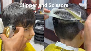 Easiest kids haircut with 4 No Guard amp Scissors [upl. by Seditsira]