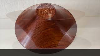 Woodturning a nice simple small footed Bubinga bowl [upl. by Isac]