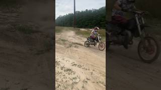 Yz 85 vs crf125f wideopen yamahayz85 crf125f bikelife [upl. by Ardna]